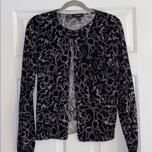 Lord & Taylor black and white cardigan - size M